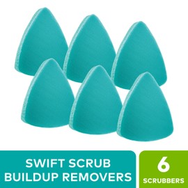 Scotch-Brite Swift Scrub Bath Cleaner Scrubbers, Soap Scum Remover for Cleaning Bathroom, Bathroom Scrubber Pads Safe for Tile, 6 Bathroom Cleaner Scrubbers