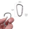 ZEVONDA Meter Box Key Metal Triangular Key with Carabiner for