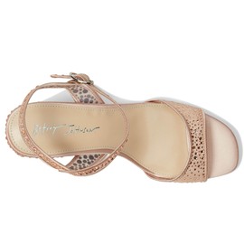 Betsey Johnson Women's Otis Heeled Sandal, Blush, 9.5