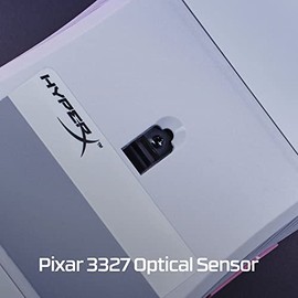 HyperX Pulsefire Core Rosa/Blanco - Ratón para Juegos RGB Rosa/Blanco,con Sensor Pixart 3327 de hasta 6200 PPP, 7 Botones programables, 639P1AA