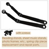 XMHBG 6 Pack Book Page Holder Clips with Torsion Spring