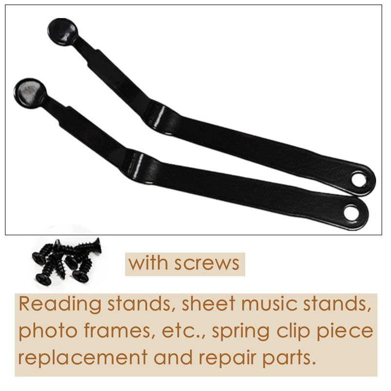 XMHBG 6 Pack Book Page Holder Clips with Torsion Spring