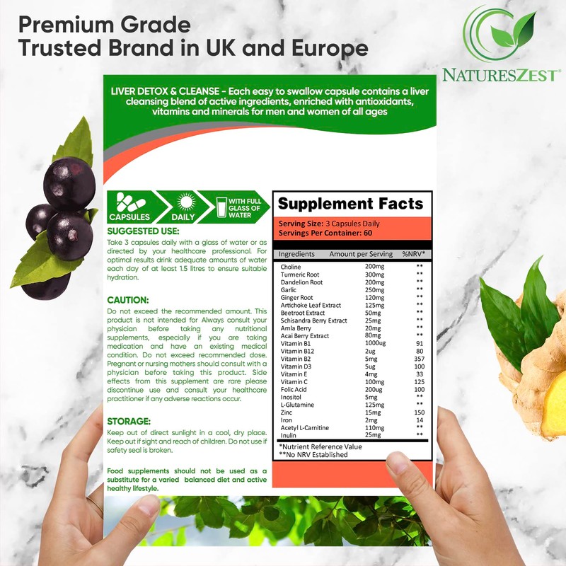 Liver Support Supplement – Liver Cleanse Detox and Repair -