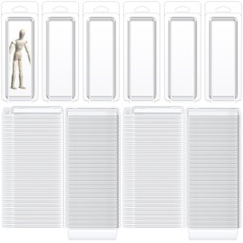 Wesiti 100 Pcs Plastic Blister Clamshell Protective Case for Action Figures - Display Case to Prevent Scratches - Pet Protector