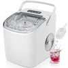 EUHOMY Countertop Ice Maker Machine with Handle, 26lbs Per Day,