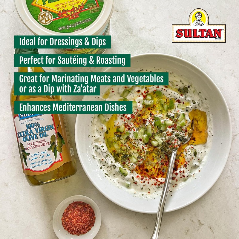 Sultan Premium Gold Extra Virgin Olive Oil – First Cold-Pressed