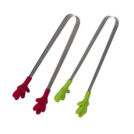 Prep Solutions by Progressive "Handy" Tongs - Set of 2, Quality Silicone, Perfect for Appetizers and Snacks
