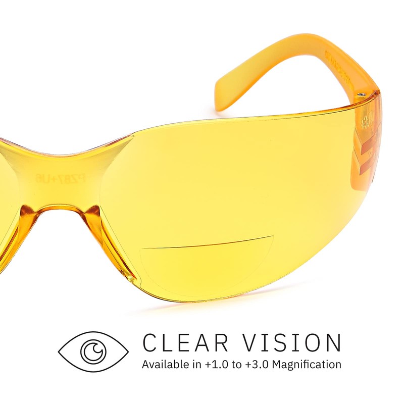 Gamma Ray Bifocal Reading Safety Glasses Readers