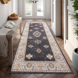 ILANGO Hallway Runner Rugs Non Slip 2'5"x6' Vintage Entryway Rugs Indoor Runner Washable 6 Feet Boho Carpet for Bedroom