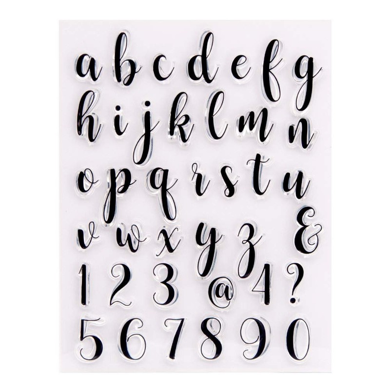 Arrietty Lower Case Alphabets Alphas Numbers Clear Stamps for Card