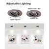 ZYC 3 Inch Recessed LED Lights - 4 Pack Oil-Rubbed