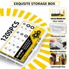 1200Pcs Nylon Flat Washers for Screws Bolts, Black Plastic Washers,