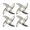 4-Pack #12 Meat Grinder Blades - Precision Replacement Knives with