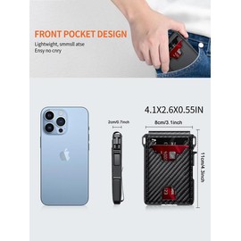 Casual Plain PU Leather Mini Tactical Wallets for Men, Multi Card Slot Summer Card Holder, Mini Travel Purse Items, Bifold Wallet RFID Blocking, Valentine's Day for Him:_Black_Please Refer To The Pictures for Dimensions