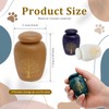 4Pcs Small Urn for Ashes Ceramic Tree of Life, Mini