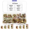 Pack of 60 Cross Nut Bolts M6 Cylinder Nut for