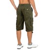 Kolongvangie 3/4 Capri Pants Shorts Men's Casual Daily Wear Moisture