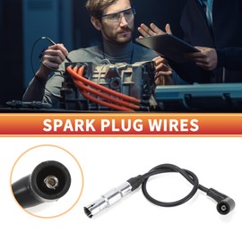 QUARKZMAN Spark Plug Coil Cable Ignition Coil Wiring Harness Suitable for VW New Beetle Hatchback 2.0 (1998-2010) 85KW No.06A905405N - Pack of 4