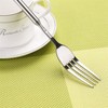 Nanddi Extendable Fork, Durable Stainless Steel Telescopic Fork Retractable Dinner
