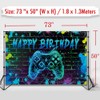 IIILUYOT Video Game Happy Birthday Backdrop Decorations, Gaming Theme Party