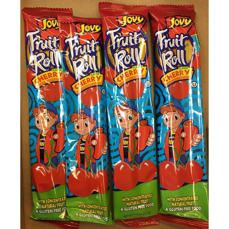 Jovy, Fruit Roll Snack Cherry, 1 Ounce