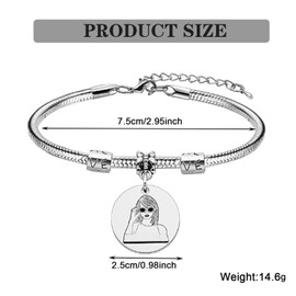 GWAWG Pop Singer Bracelets Inspired Friendship Bracelet for WomenTaylor Merch Fans Gift Lover Gifts TS Music Bracelet Jewelry Gifts for Fans