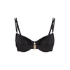 Hunkemöller Holbox Bikini Top, black, 75E
