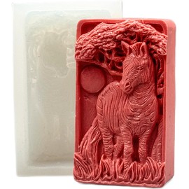 Zebra Silicone Mold for SOAP Making, Candle, Resin and Other Crafts Africa Animal