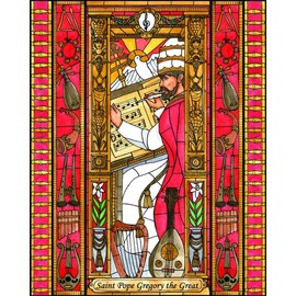 Trinity Stores Religious Art Giclee Print - 8x10 St. Gregory The Great by Brenda Nippert