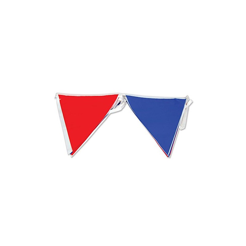 Bristol Novelty PG007 Triangle Bunting, Red/White/Blue, One Size