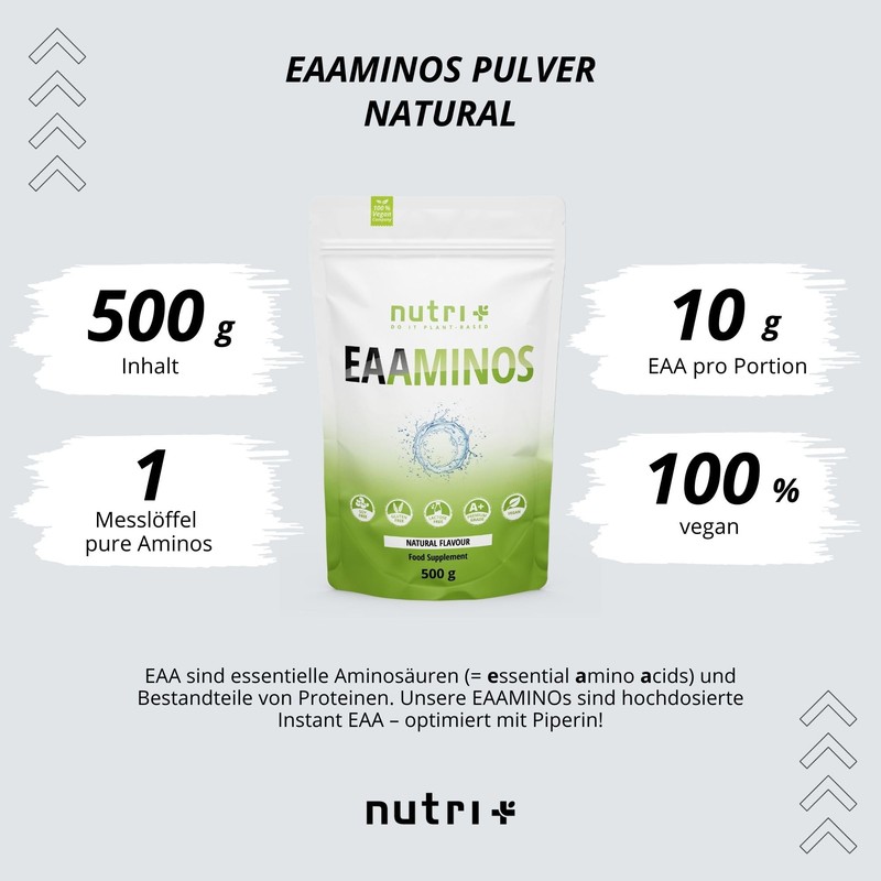 EAA Powder Neutral 500 g - High Dose - Instant