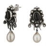 Franki Baker Black Onyx, Pearl & Oxidized 925 Sterling Silver