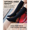 vitsocks Women's MERINO Wool (80%) Long Leg Knee High Winter