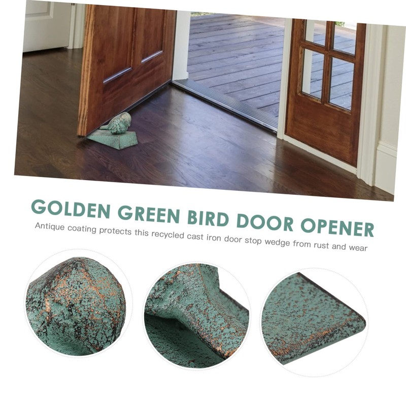 COHEALI Decorative Door Wedge Stopper Cast Iron Bird Door Stop