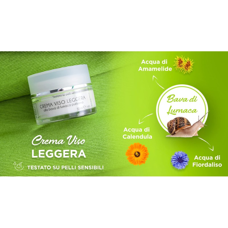 Balù Pure Snail Slime Light Moisturising Anti-Ageing Face Cream Acne