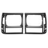 HECASA Pair Headlight Bezels Compatible with 1991-1996 Jeep Cherokee 1991-1992