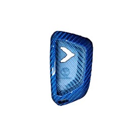 Real Carbon Fiber Key Fob Case Cover Compatible with Corvette C8 Stingray 2020 2021 2022, Key Fob Case Cover, Key Fob Remote Cover Shell for Car Key Protection (Blue)