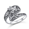 SHAOAN Hummingbird Spoon Ring S925 Sterling Silver Vintage style Ring
