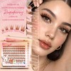 Brown Lashes Clusters Wispy Eyelash Clusters Natural Look (Drifter Brown)