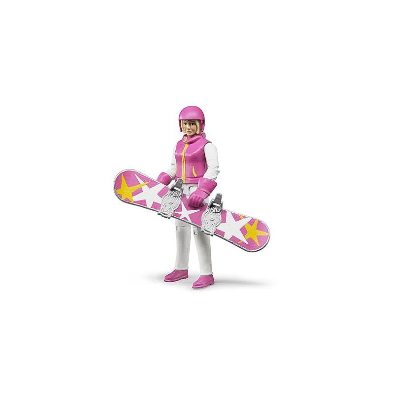 Bruder Snowboarder Woman with Accessories
