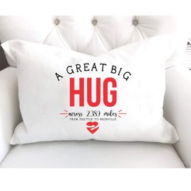 Hug This Pillow Long Distance Gift Valentines Day Gift for Boyfriend LDR Gift Missing You Gift