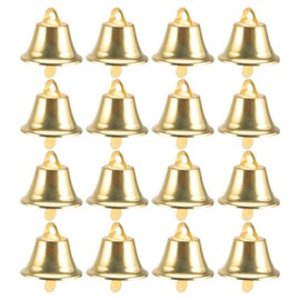 PRETYZOOM 100pcs Trumpet Bell Craft Bells Vintage Bells Charms Christmas Rusty Bells Liberty Bells Farmhouse Jingle Bell Hanging Bell Pendants Christmas Bell Ornament DIY Bells Golden Metal