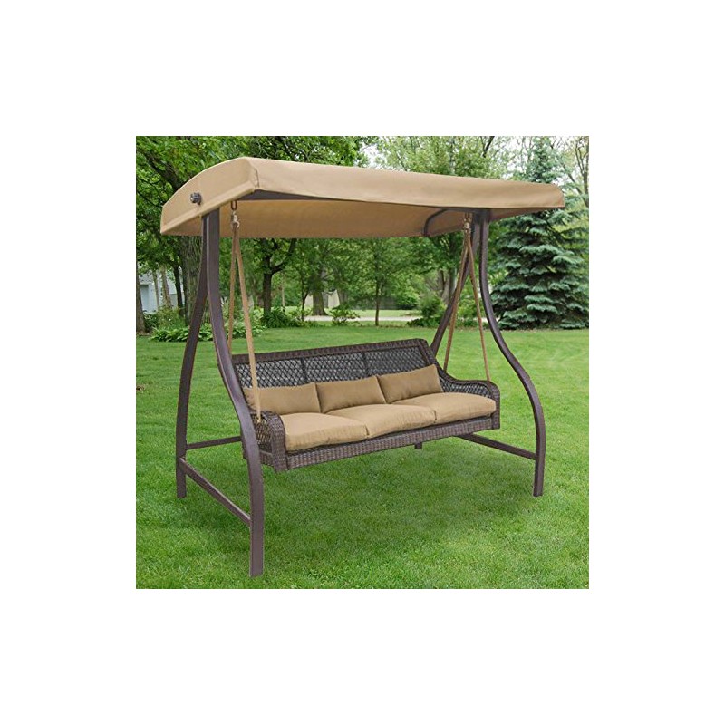 Three Seat Wicker Swing Replacement Canopy Top Cover