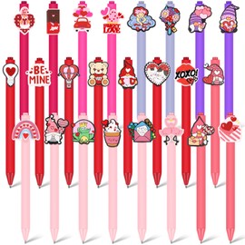 Engrowtic 24 Pcs Valentine's Day Pen Valentine Stationery Gift Set Funny Pen Writing Ballpoint Valentine's Day Party Galentine's Day Gifts for Students Office Supplies School