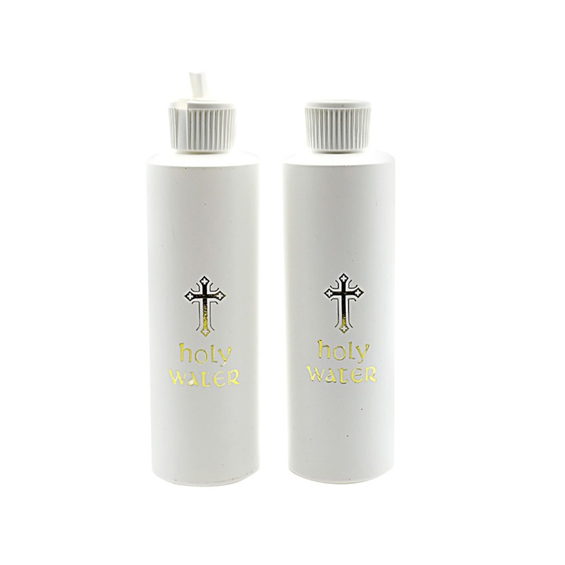 2/5 Pieces Holy Water Bottles 250 ml Religious Cross Easter