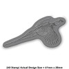 'Flying Pheasant' Rubber Stamp - Unmounted Design for Crafting &