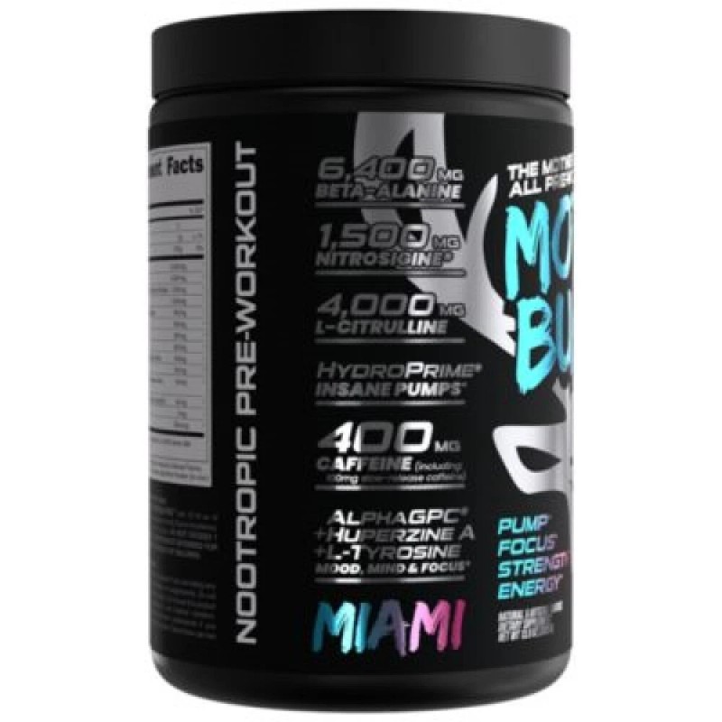 Mother Bucker High-Stimulant Nootropic Pre-Workout - Miami (13.8 Oz/20 Servings)