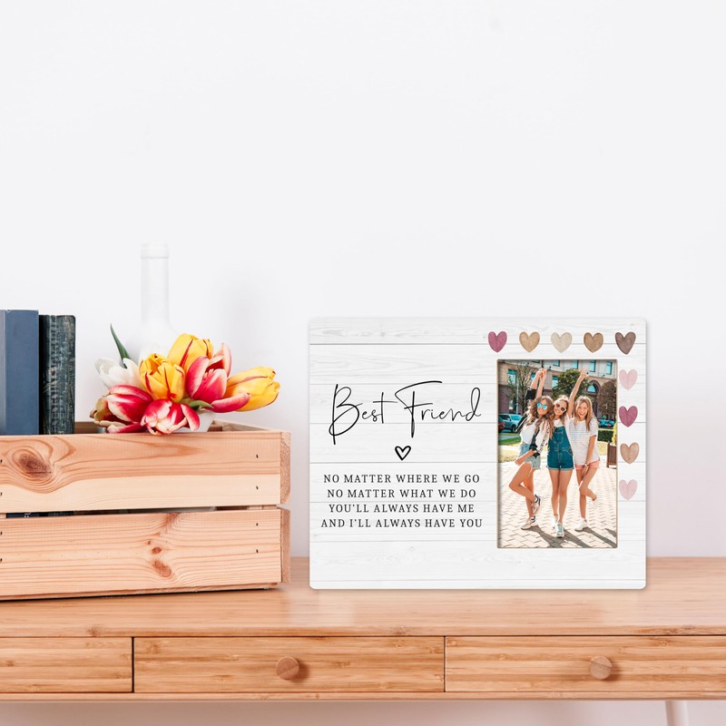 patcate Best Friends Picture Frame Gift, BFF Gifts, Friends Forever