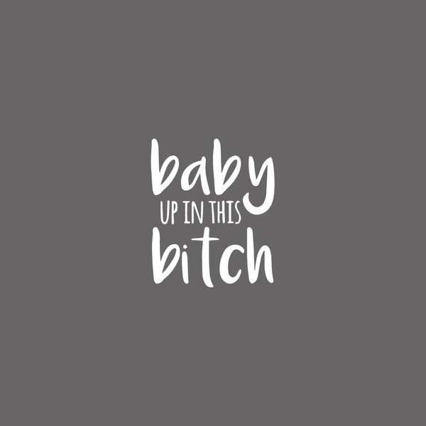 AzQuest Baby Up in This Vinyl Decal Sticker Vans/Car/Truck/Window/Bumper |