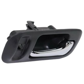 JXWNDPK Car Door Handle Interior Front Rear Right Gray Chrome with Car Door Lock Hole for Honda for CR-V LX 1997-2001 & EX 1998-2001 & SE 2000-2001 for Odyssey EX/LX 1995-1998 16578140